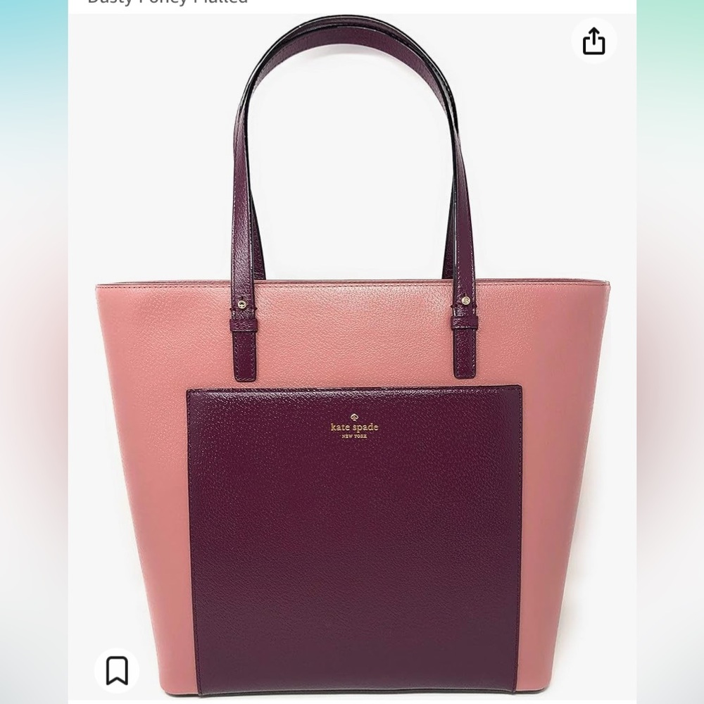 Kate Spade New York Grand Street Sadie Colorblock Tote Bag in Dusty Poney Mulled